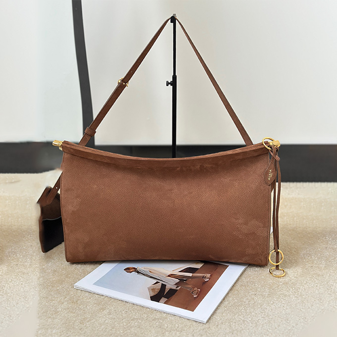 alaïa large horizontal clip shoulder bag